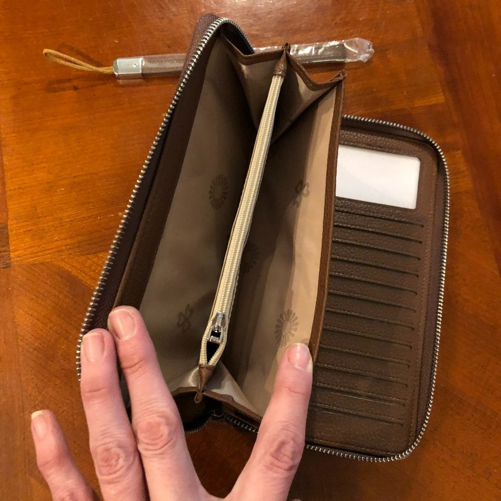 NWOT Brown Faux Leather Wallet